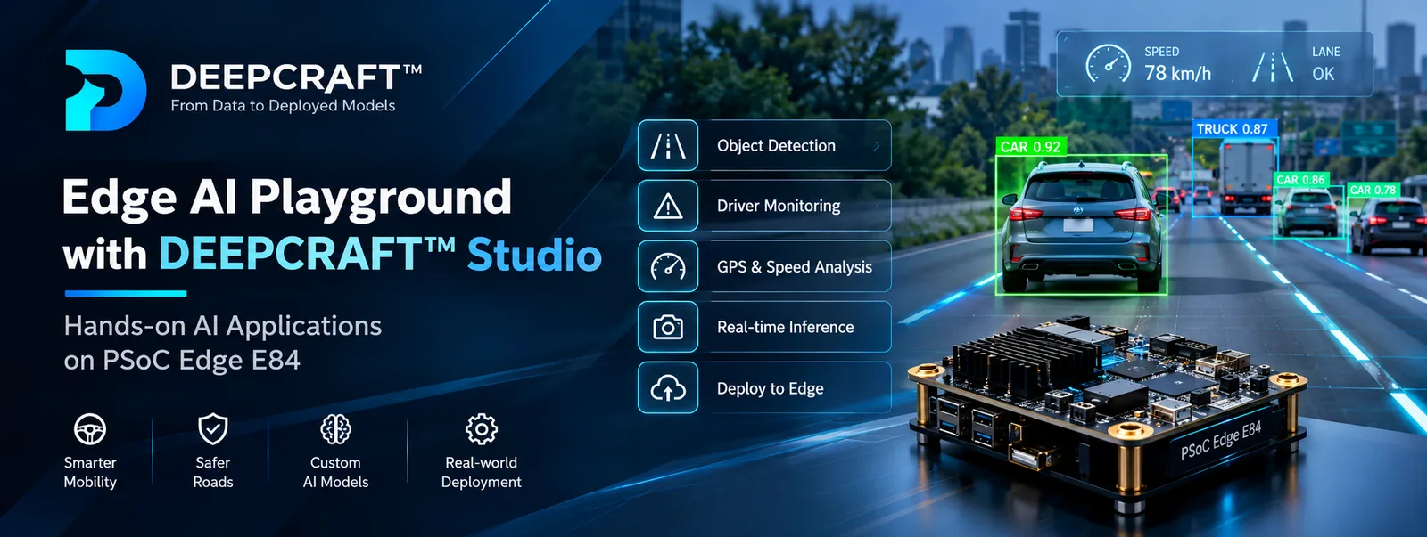 PSE-PG — Edge AI Playground with DEEPCRAFT™ Studio